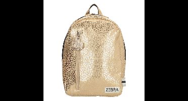 Zebra Trends Girls Rugzak M Metallic Leopard Gold