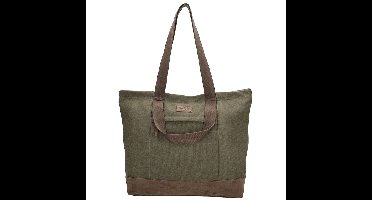 Beagles Originals Canvas Shopper Mount Fuji Olijf