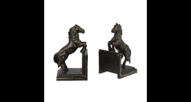 Boekensteunen gietijzer paarden