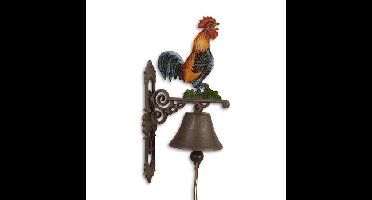 Deurbel gietijzer haan