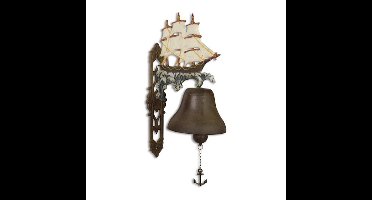 Deurbel gietijzer zeilschip