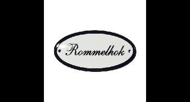 Emaille deurbord ovaal Rommelhok