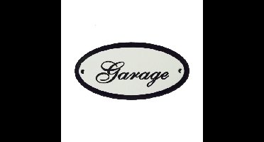Deurbordje ovaal garage emaille
