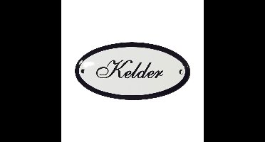 Deurbordje emaille ovaal Kelder