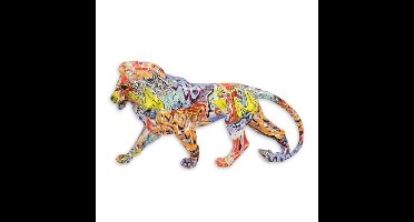 Gekleurd harsbeeldje Leeuw