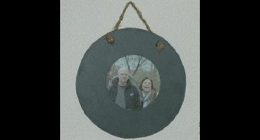 Leisteen fotolijst rond / Outhings