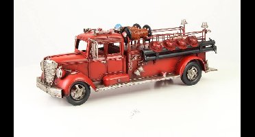 Miniatuurmodel brandweerauto met slangen