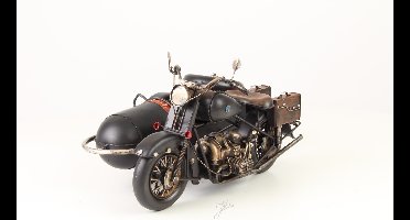 Miniatuurmodel motor met zijspan