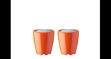 Peper en zoutstrooier set oranje