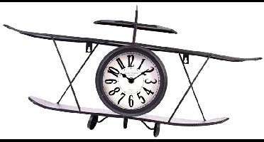 Retro klok dubbeldekker van metaal