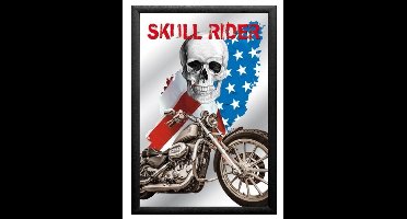 Skull Rider Mancave spiegel