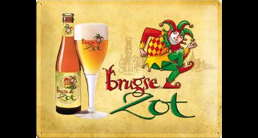 Metalen Wandplaat Brugse Zot