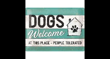 Wandbord Dogs Welcome