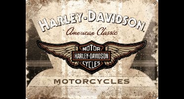 Wandplaat Harley Davidson American Classic