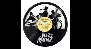 Wandklok vinyl Jazz Music