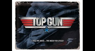 Wandplaat Topgun The need for speed - Mancave
