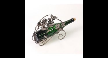 Wijnfleshouder traditioneel met vlinders