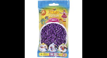 Hama strijkkralen paars (007)