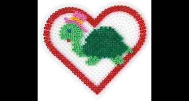 Hama Strijkkralen Grondplaat Hart Groot (233)