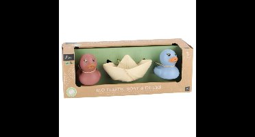 Jipy Bioplastic Set 2 Badeendjes En 1 Bootje