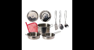 Keukenspeelset Staal 9 Delig