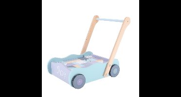 Jipy Houten Blokkenkar Met Blokken Hout Uni