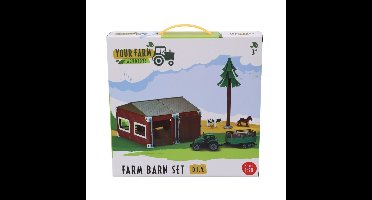 Boerderij Met Tractor En Dieren