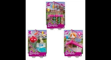 Barbie Mini Playset Met Huisdier
