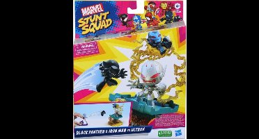 Marvel Stunt Squad Speelset Ironman Vs Black Panther Middel