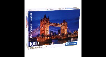 Clementoni Puzzel Tower Bridge at night compact box 1000 stukjes