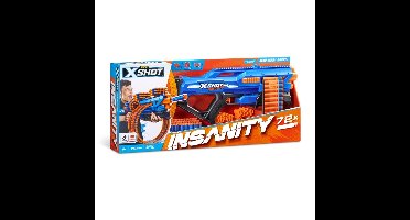 Zuru x-shot insanity mad mega barrel blaster 72 darts