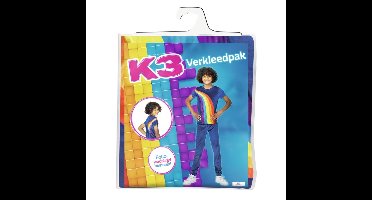 K3 Outfit Regenboog Blauwe 6-8 Jaar