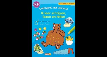 Oefenpret Met Stickers - Eerste Stappen Naar Schrijven, Lezen(5-6jaar)