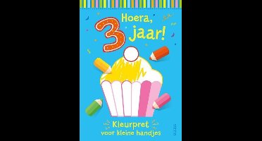 Kleurpret Voor Kleine Handjes Hoera, 3 Jaar!