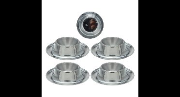 Excellent Houseware Eierdopset Rvs 4 Stuks