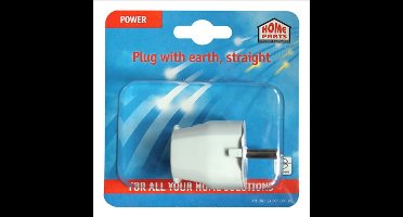 Scanpart stekker recht randaarde wit