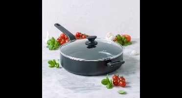 Bk Enjoy Stoofpan Met Keramische Antikleeflaag Met Deksel 28cm