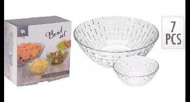 Schaalset glaswerk 7-delig