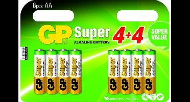 GP Batterijen A4 4+4 alkaline