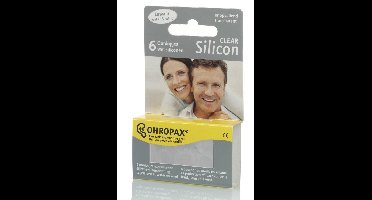 Ohropax Silicon Clear Oordopjes