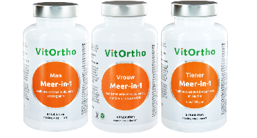 VitOrtho Meer-in-1 Man, Vrouw en Tiener Tabletten Combivoordeel