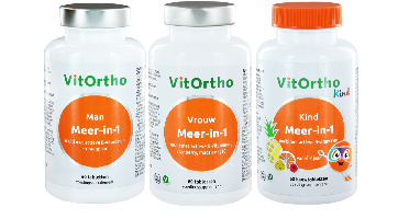 VitOrtho Meer-in-1 Man, Vrouw en Kind Tabletten Combivoordeel