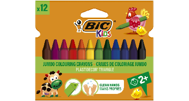 BIC Kids Kleurwaskrijtjes Jumbo