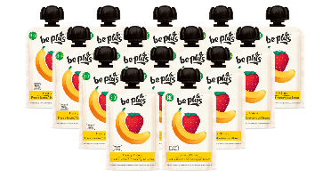Be Plus Knijpfruit Strawberry & Banana Multiverpakking