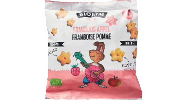 Biobim Biologische Mais Puffs Framboos Appel 10+M