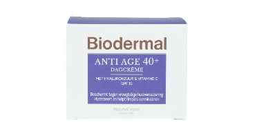 Biodermal Anti Age 40+ Dagcrème met hyaluronzuur en vitamine C - met SPF15