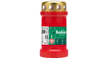 Bolsius Graflicht Rood Met Deksel Nr3