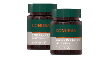 Bonusan Vitamine D3 & K2 Softgels Duoverpakking