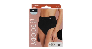Boody Menstruatieondergoed Tailleslip Zwart Licht/Normaal Maat L