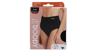 Boody Menstruatieondergoed Tailleslip Zwart Licht/Normaal Maat S